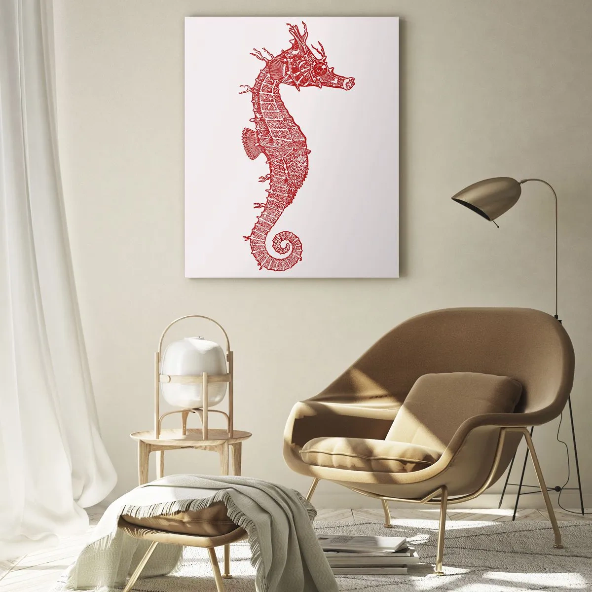 Impression sur verre - Image sur verre - Une créature complexe - 80x120 cm