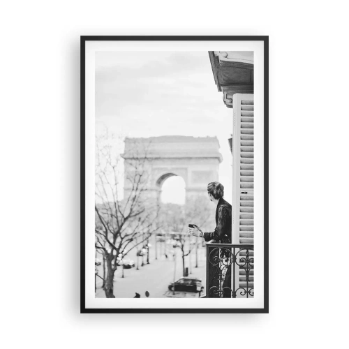 Affiche dans un cadre noir - Poster - Chambre avec vue - 61x91 cm