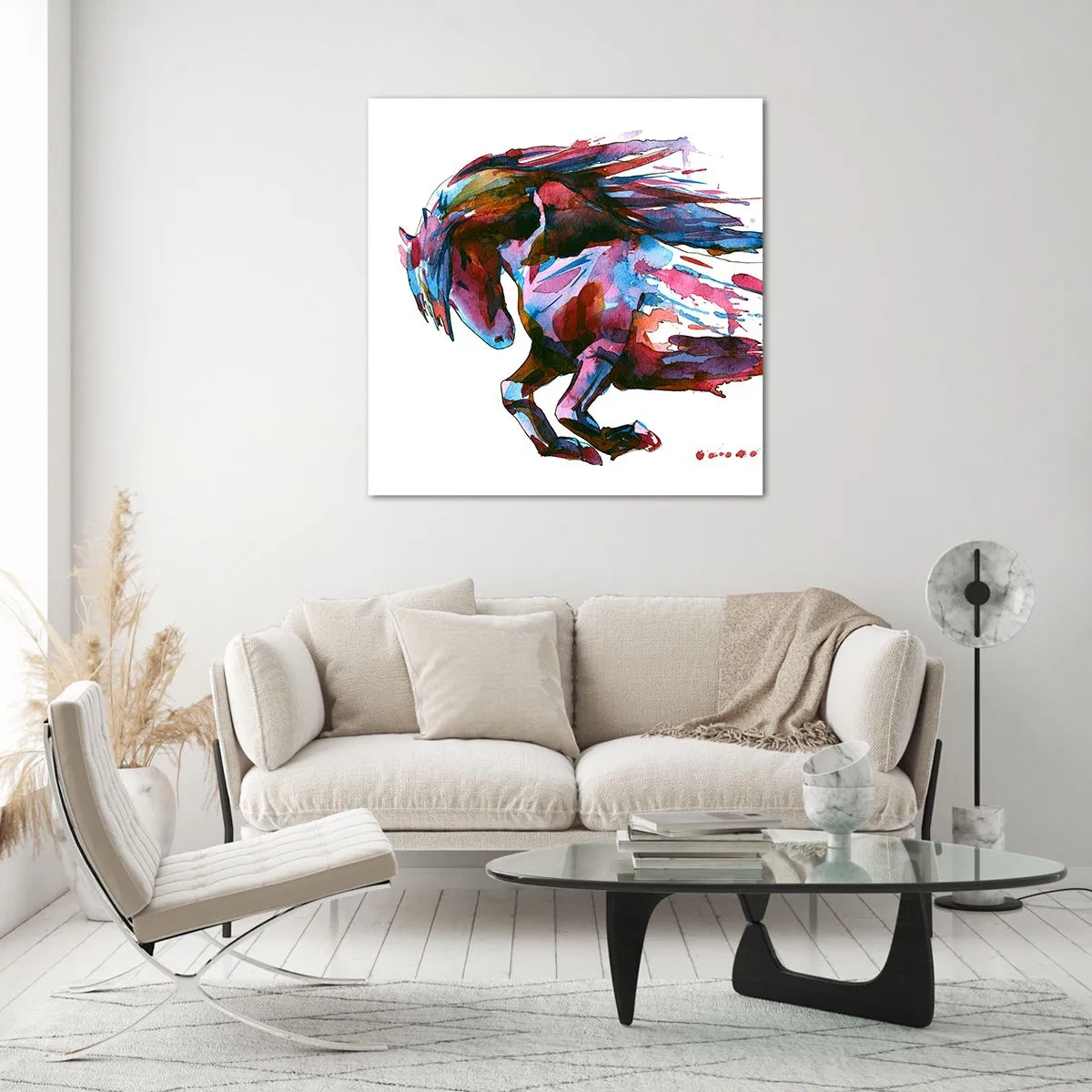 Impression sur verre - Image sur verre - Dans le ravissement - 60x60 cm