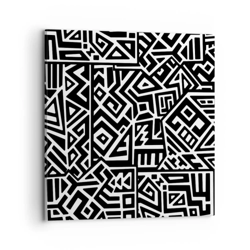 Impression sur toile - Image sur toile - Composition précolombienne - 70x70 cm