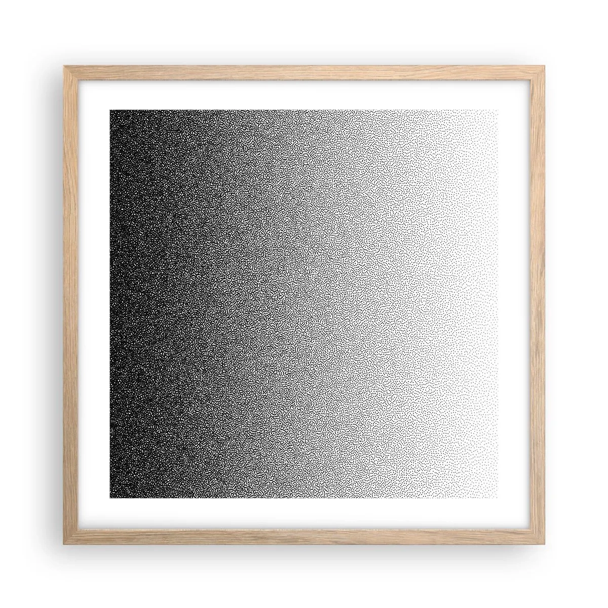 Affiche dans un chêne clair - Poster - Du coté de la lumière - 50x50 cm