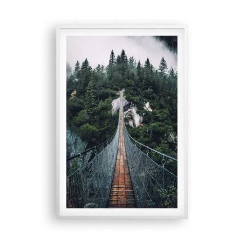 Affiche dans un cadre blanc - Poster - Uniquement pour les aigles - 61x91 cm
