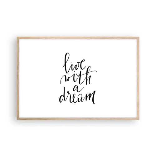 Affiche dans un chêne clair - Poster - Bien sur - 91x61 cm