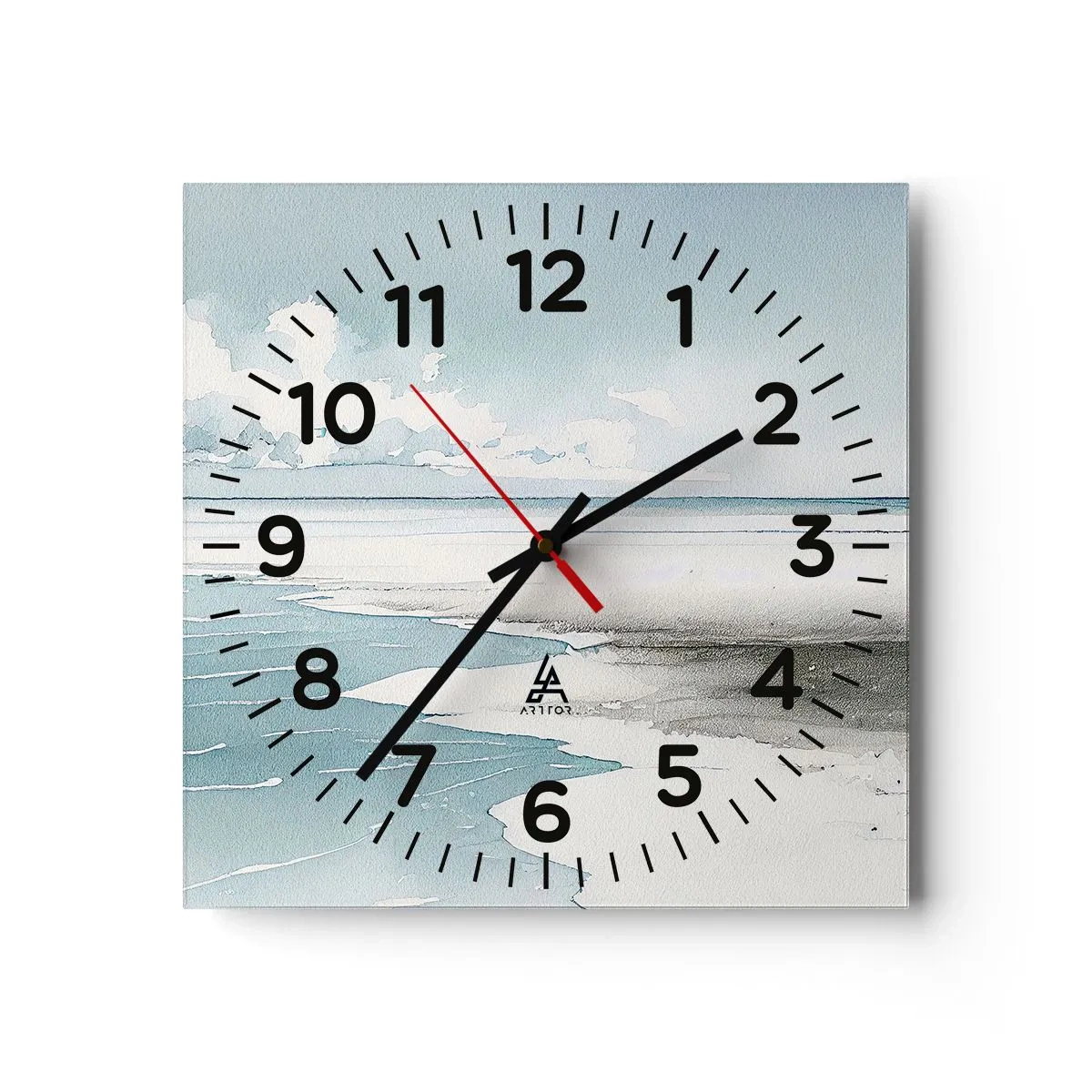 Horloge murale - Pendule murale - Marée douce - 40x40 cm