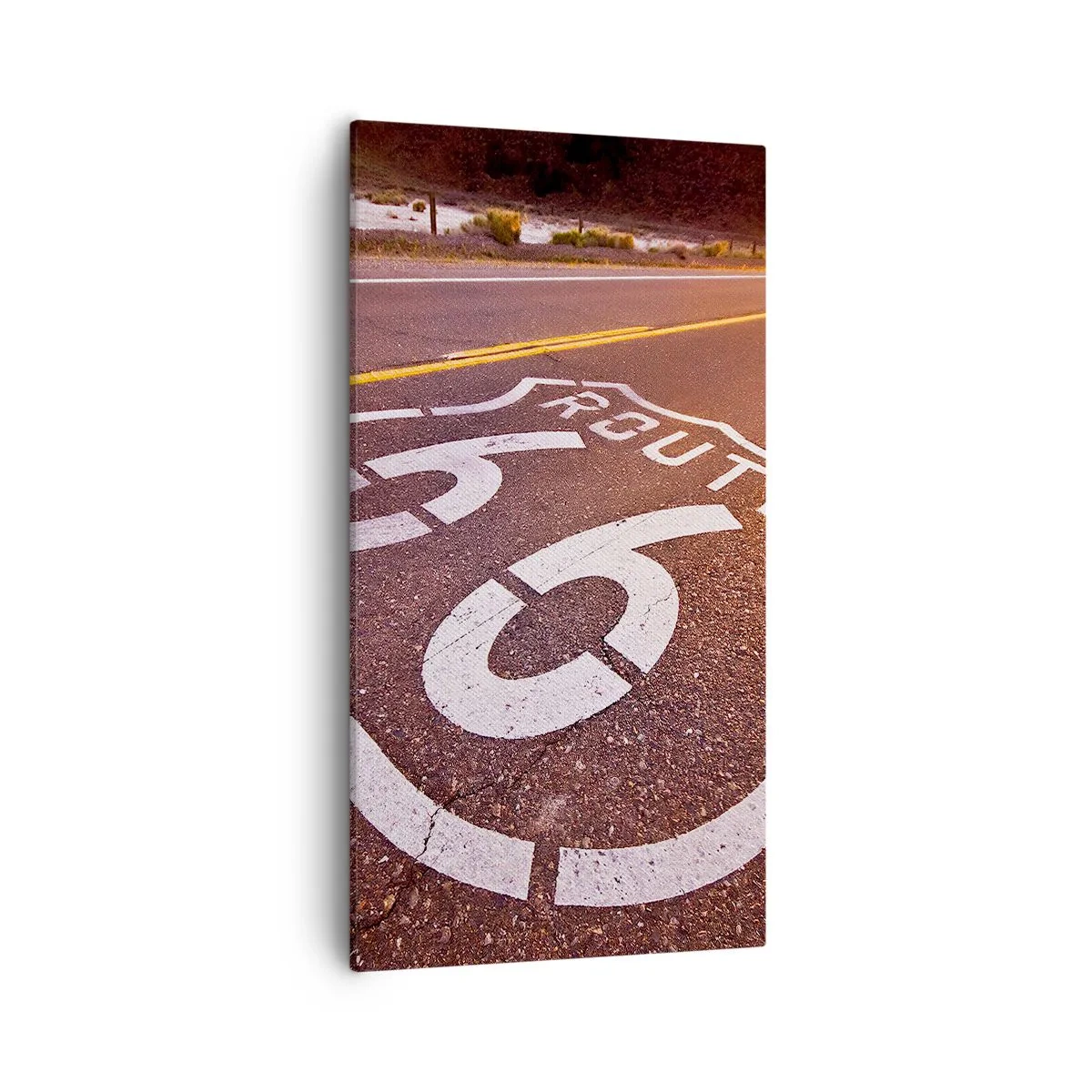 Impression sur toile - Image sur toile - Célèbre Route 66 - 55x100 cm