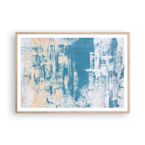 Affiche dans un chêne clair - Poster - À travers un iceberg - 100x70 cm