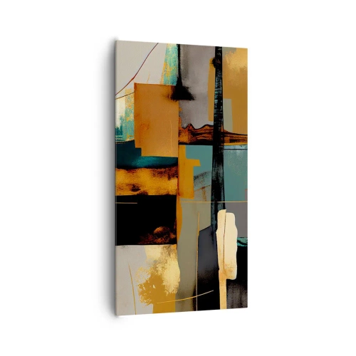 Impression sur toile - Image sur toile - Abstraction – lumière et ombre - 65x120 cm