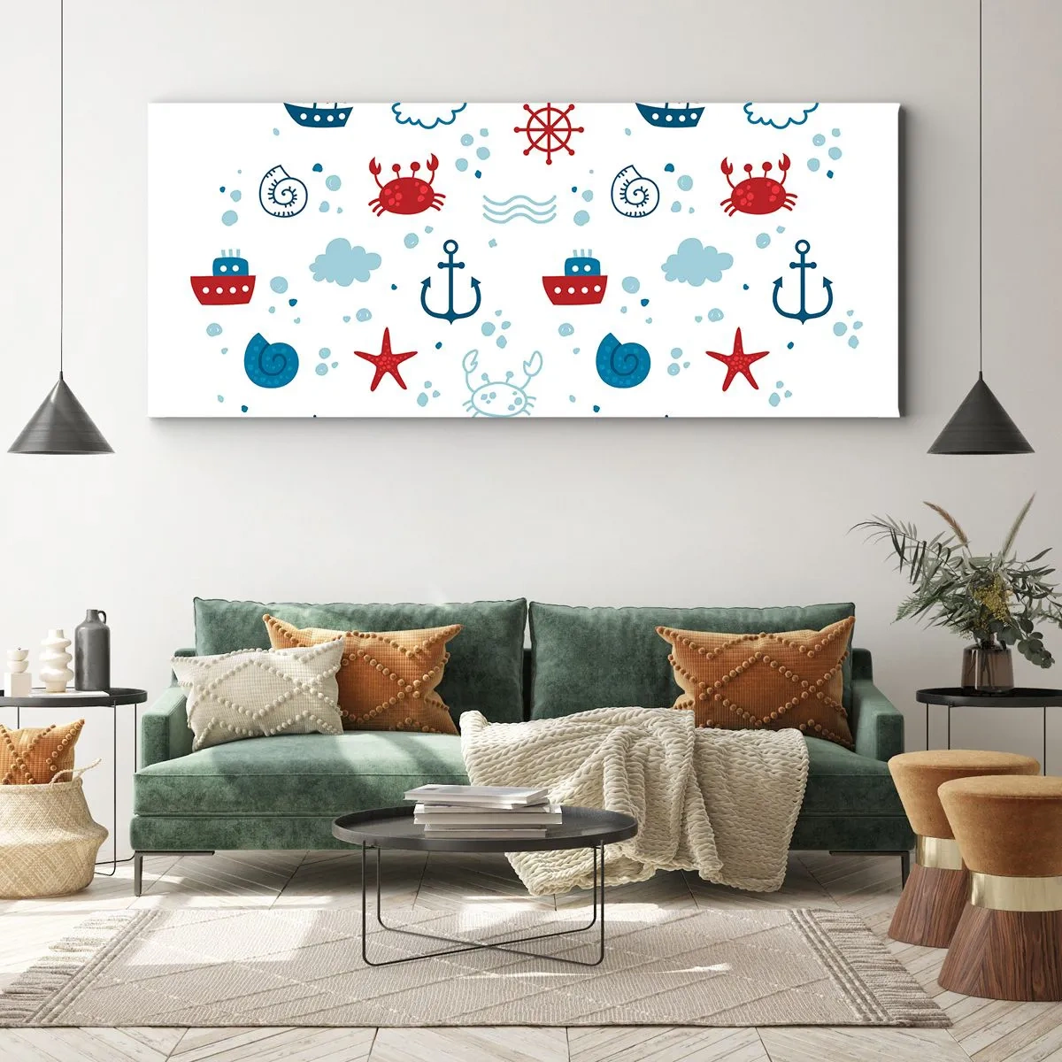 Impression sur toile - Image sur toile - Conte de fées de la mer - 100x40 cm