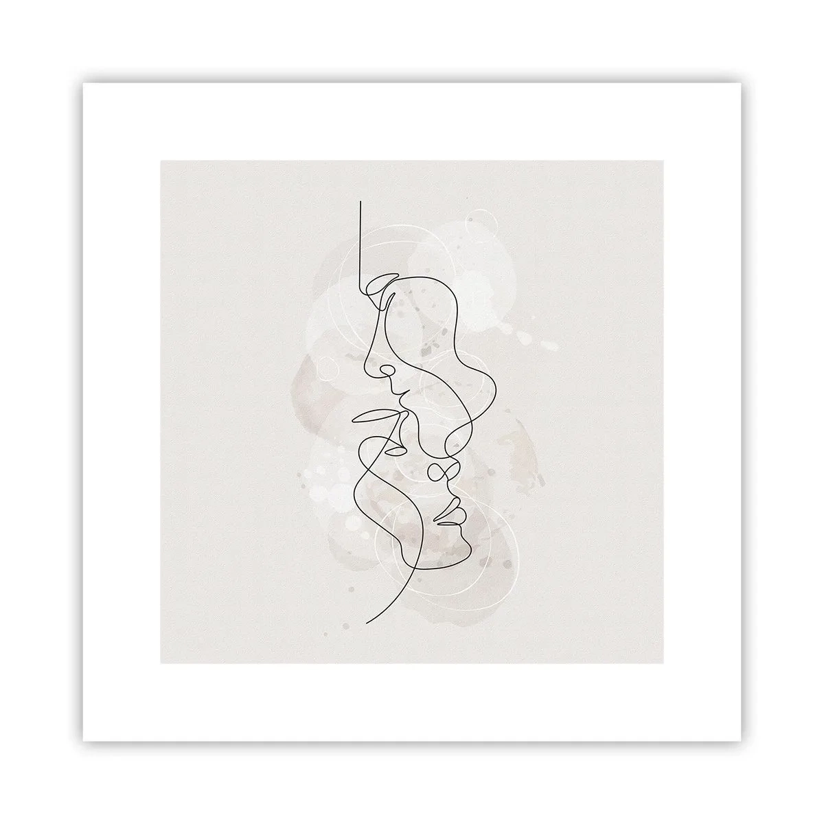 Affiche - Poster - Emmêlé dans une étreinte - 30x30 cm