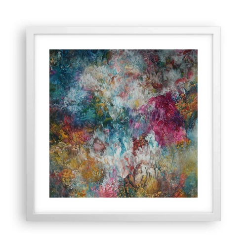 Affiche dans un cadre blanc - Poster - En pleine floraison - 40x40 cm