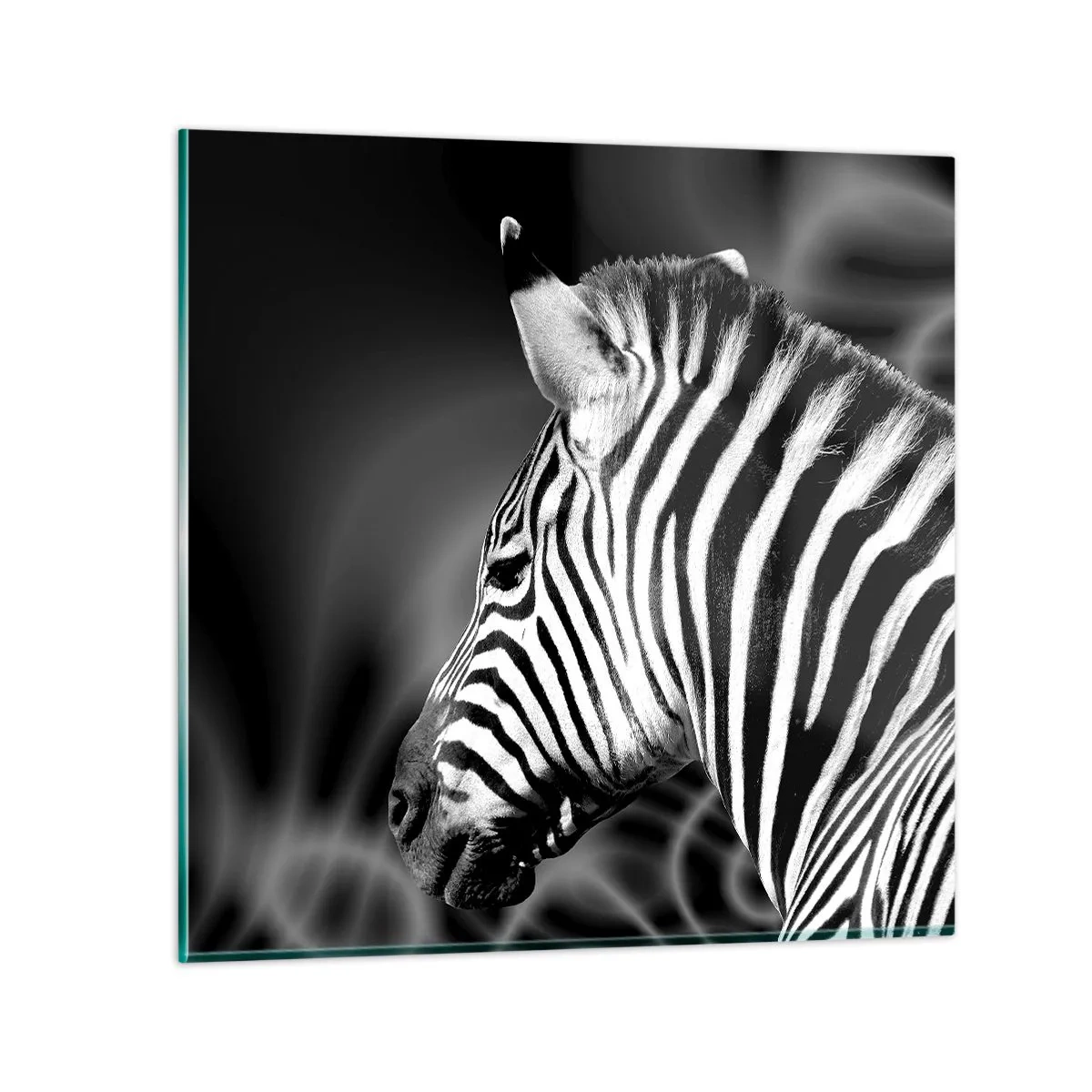 Impression sur verre - Image sur verre - Blanc c'est blanc et noir c'est noir - 60x60 cm