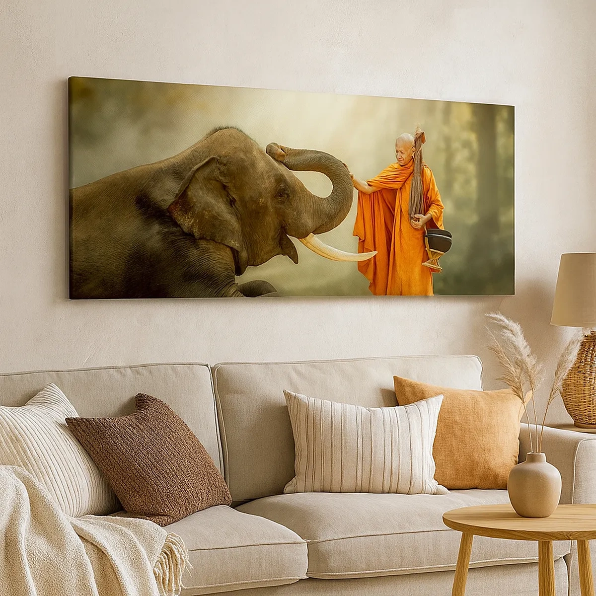 Impression sur toile - Image sur toile - Rencontre en voyageant - 30x30 cm