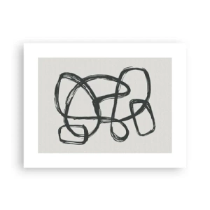 Affiche - Poster - Abstraction en boucle - 40x30 cm