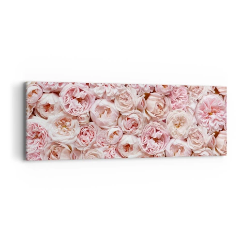 Impression sur toile - Image sur toile - Un lit de roses - 90x30 cm