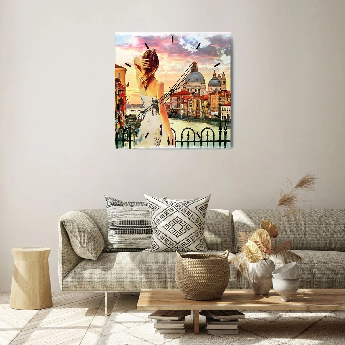 Horloge murale - Pendule murale - Pour une aventure c'est uniquement dans ... - 40x40 cm