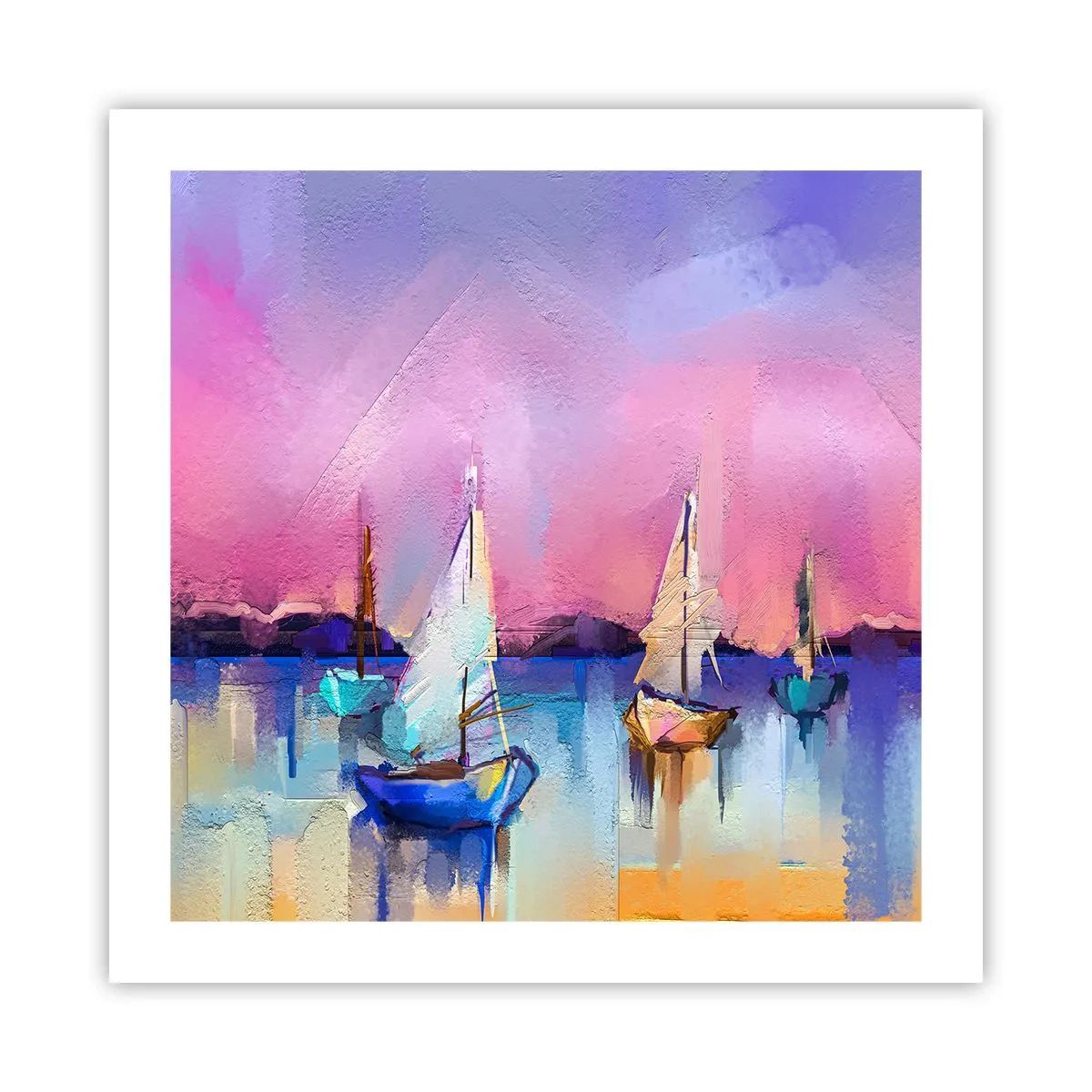 Affiche - Poster - Direction: les eaux larges - 50x50 cm