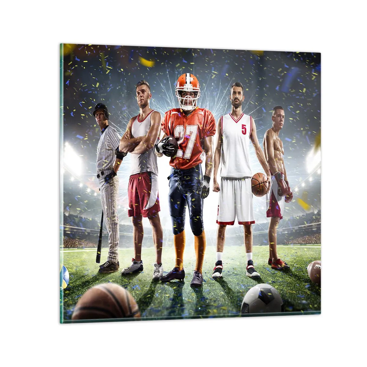 Impression sur verre - Image sur verre - Gladiateurs des champs - 60x60 cm
