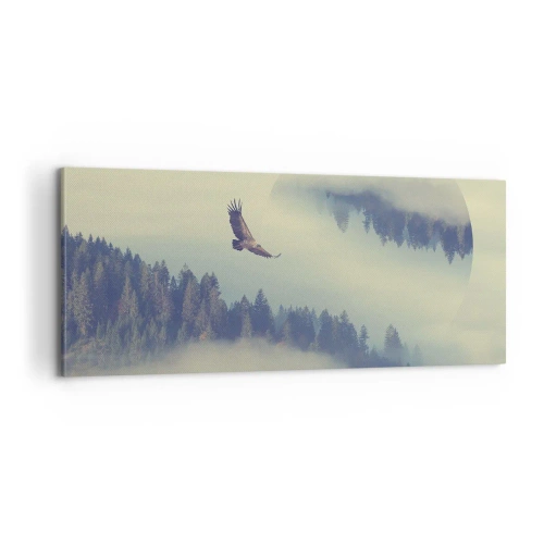 Impression sur toile - Image sur toile - J'ai vu l'ombre d'un aigle - 100x40 cm