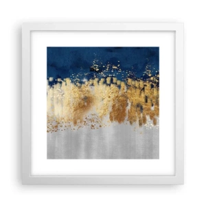 Affiche dans un cadre blanc - Poster - Une composition moderne et pétillante - 30x30 cm