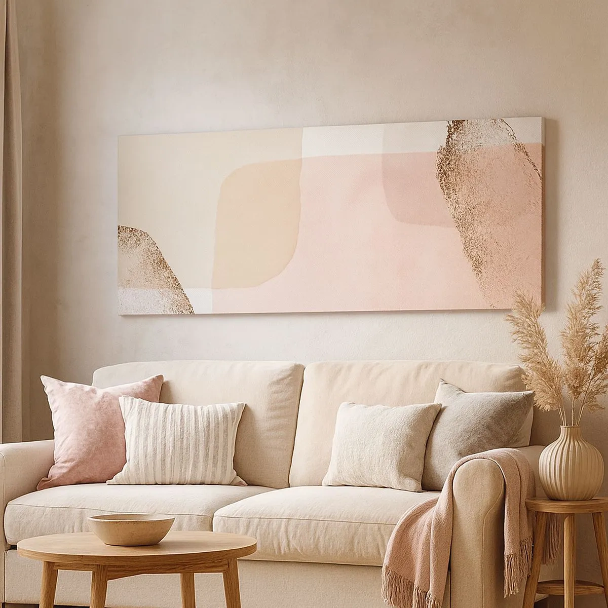 Impression sur toile - Image sur toile - Regard à travers la couleur - 100x40 cm