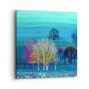 Impression sur toile - Image sur toile - Un paysage soigné - 40x40 cm