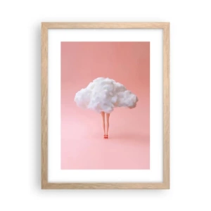 Affiche dans un chêne clair - Poster - Douce promesse - 30x40 cm