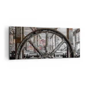 Impression sur toile - Image sur toile - Vie secrète d'une usine - 100x40 cm