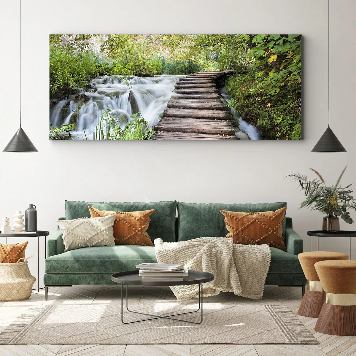 Impression sur toile - Image sur toile - L'eau n'est pas si calme - 100x40 cm