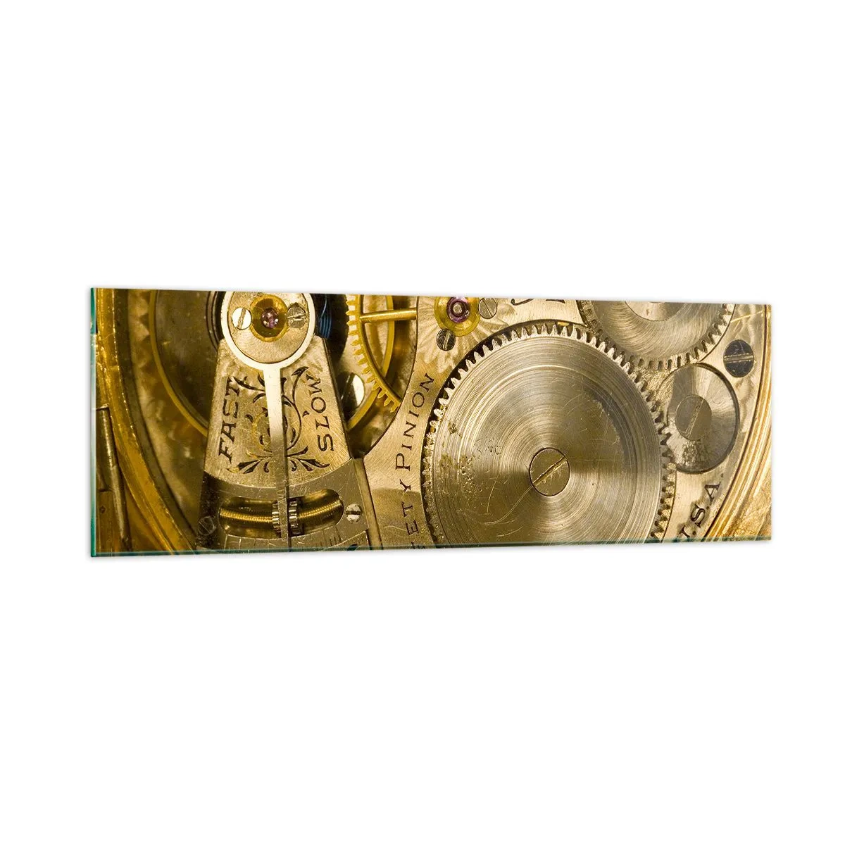 Impression sur verre - Image sur verre - Marcher avec son temps - 90x30 cm