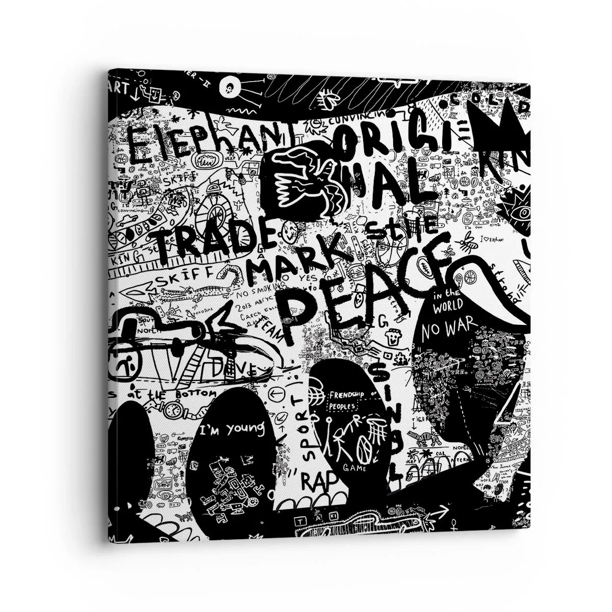 Impression sur toile - Image sur toile - La richesse des rues - 30x30 cm