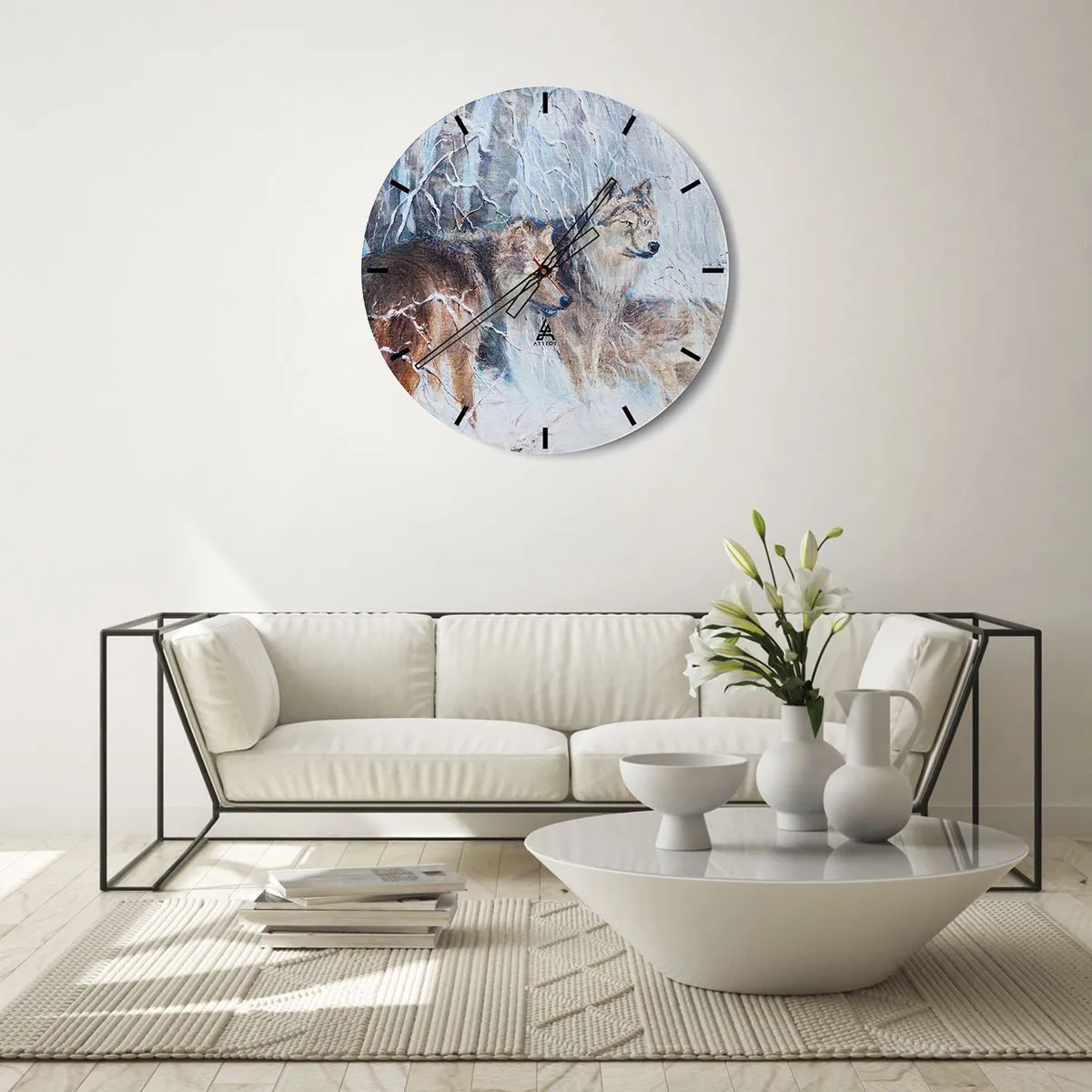 Horloge murale - Pendule murale - Attention! Ca arrive ... - 30x30 cm