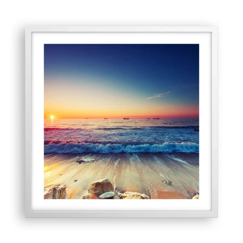 Affiche dans un cadre blanc - Poster - Mais quel horizon ? - 50x50 cm