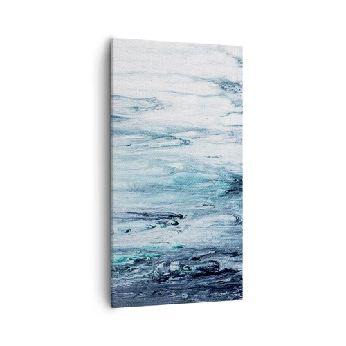 Impression sur toile - Image sur toile - Une glace bleue - 55x100 cm