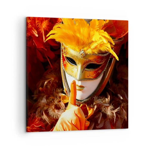 Impression sur toile - Image sur toile - Le secret est une partie du jeu - 50x50 cm