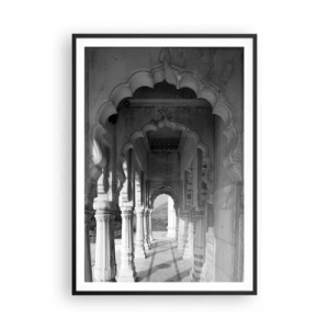 Affiche dans un cadre noir - Poster - Les contes de fées orientaux se déroulent ici - 70x100 cm