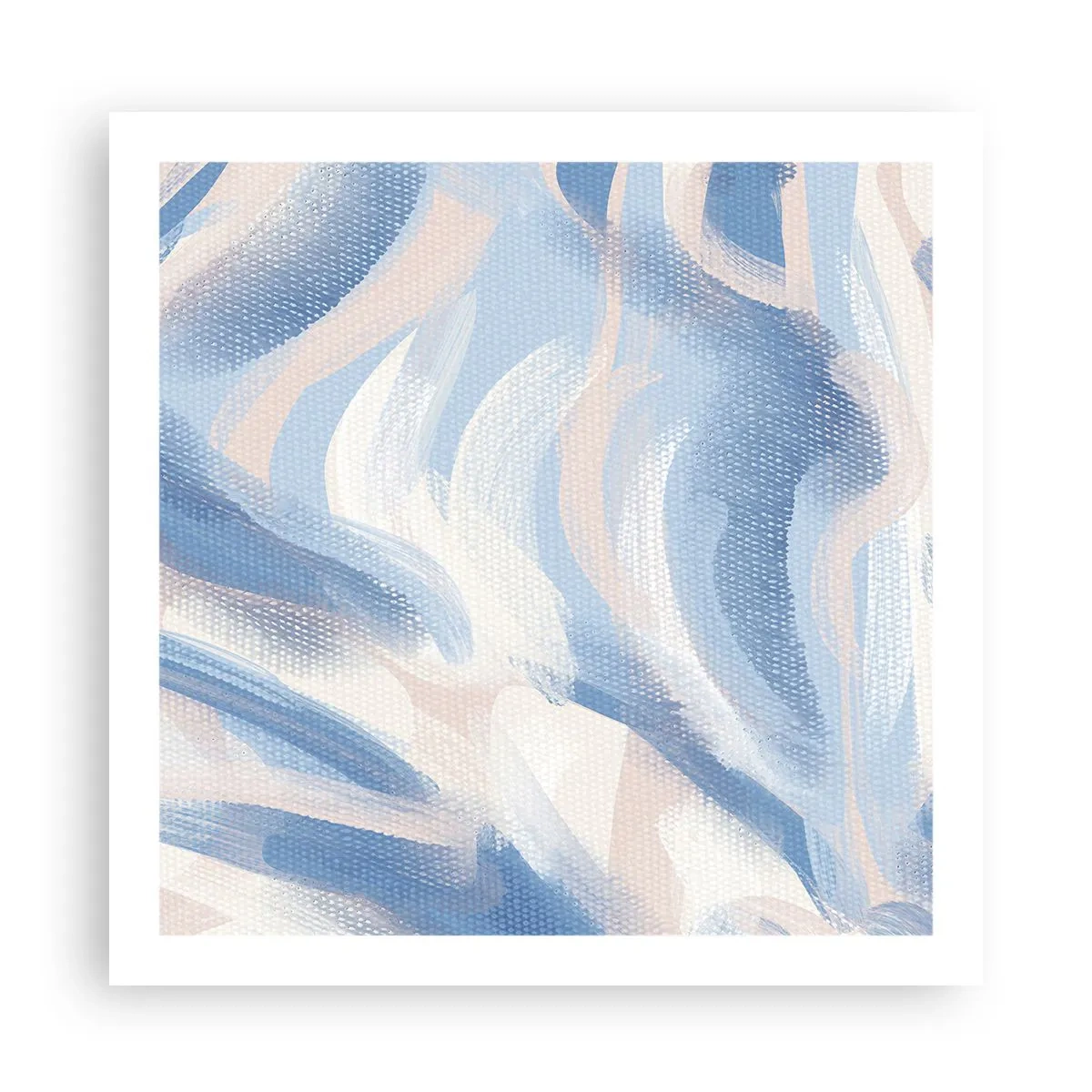 Affiche - Poster - Vagues bleues - 60x60 cm