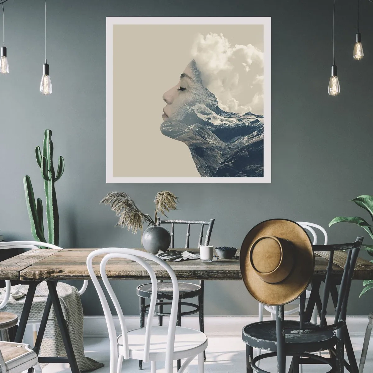 Affiche - Poster - La beauté des éléments - 60x60 cm