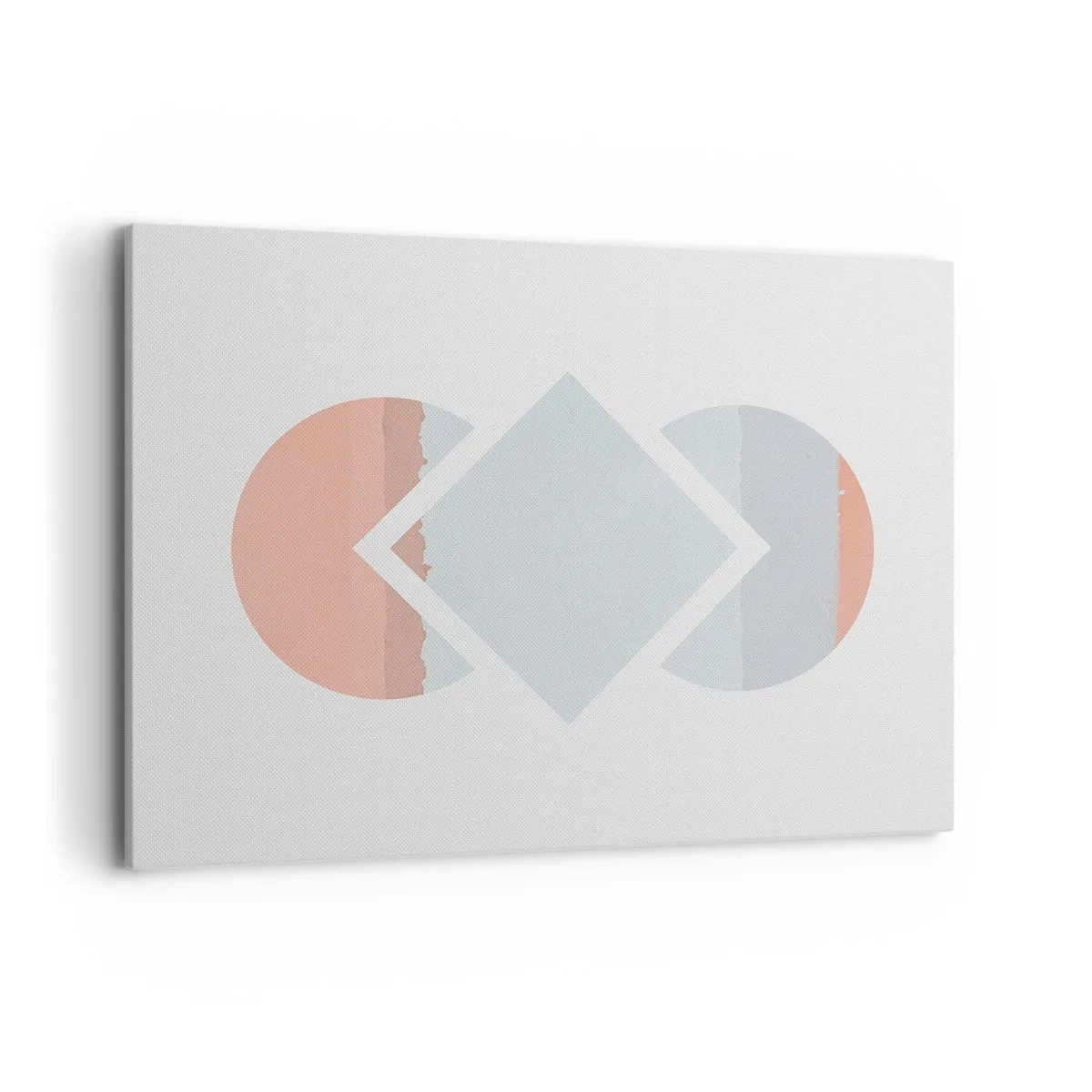 Impression sur toile - Image sur toile - Une peinture minimaliste aux formes géométriques - 100x70cm - La situation est clair - Décoration murale moderne pour le salon et la chambre ARTTOR