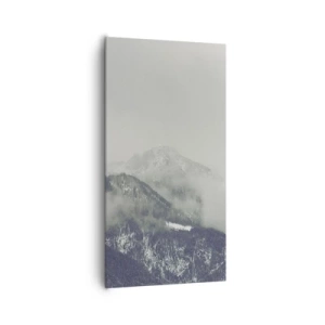 Impression sur toile - Image sur toile - Vallée brumeuse - 65x120 cm
