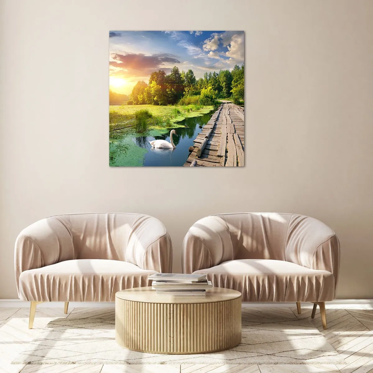 Impression sur verre - Image sur verre - L'été, l'été partout - 70x70 cm