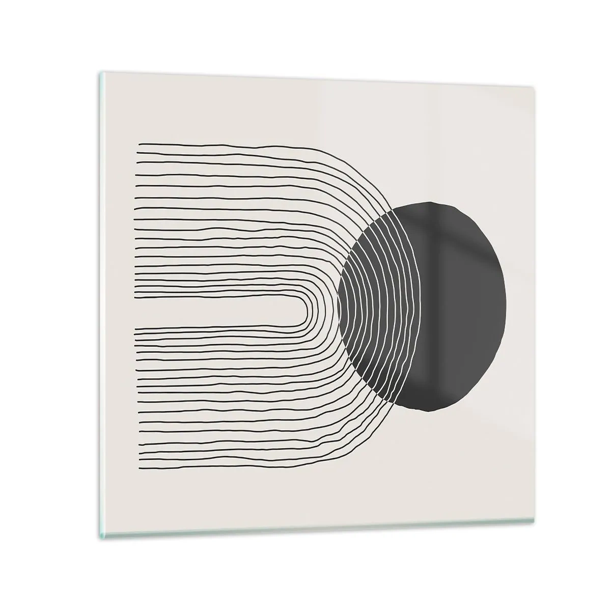 Impression sur verre - Image sur verre - Tremblement et confiance - 70x70 cm