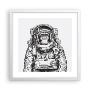 Affiche dans un cadre blanc - Poster - Évolution alternative - 40x40 cm