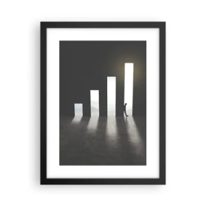 Affiche dans un cadre noir - Poster - Succès – impression - 30x40 cm