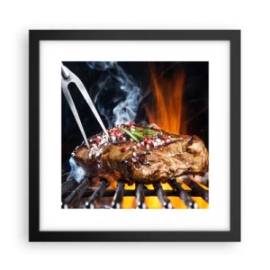 Affiche dans un cadre noir - Poster - Juteux et parfumé - 30x30 cm