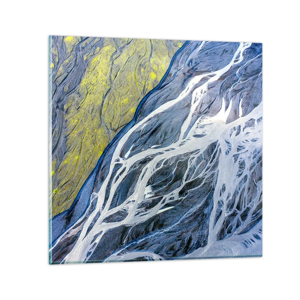 Impression sur verre - Image sur verre - Peintures rupestres de la nature - 50x50 cm