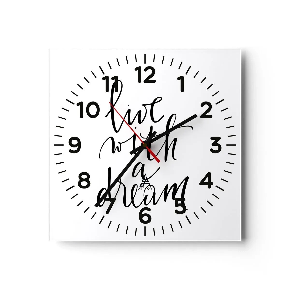Horloge murale - Pendule murale - Bien sur - 30x30 cm