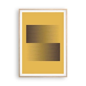 Affiche dans un chêne clair - Poster - Cadre opposé - 70x100 cm