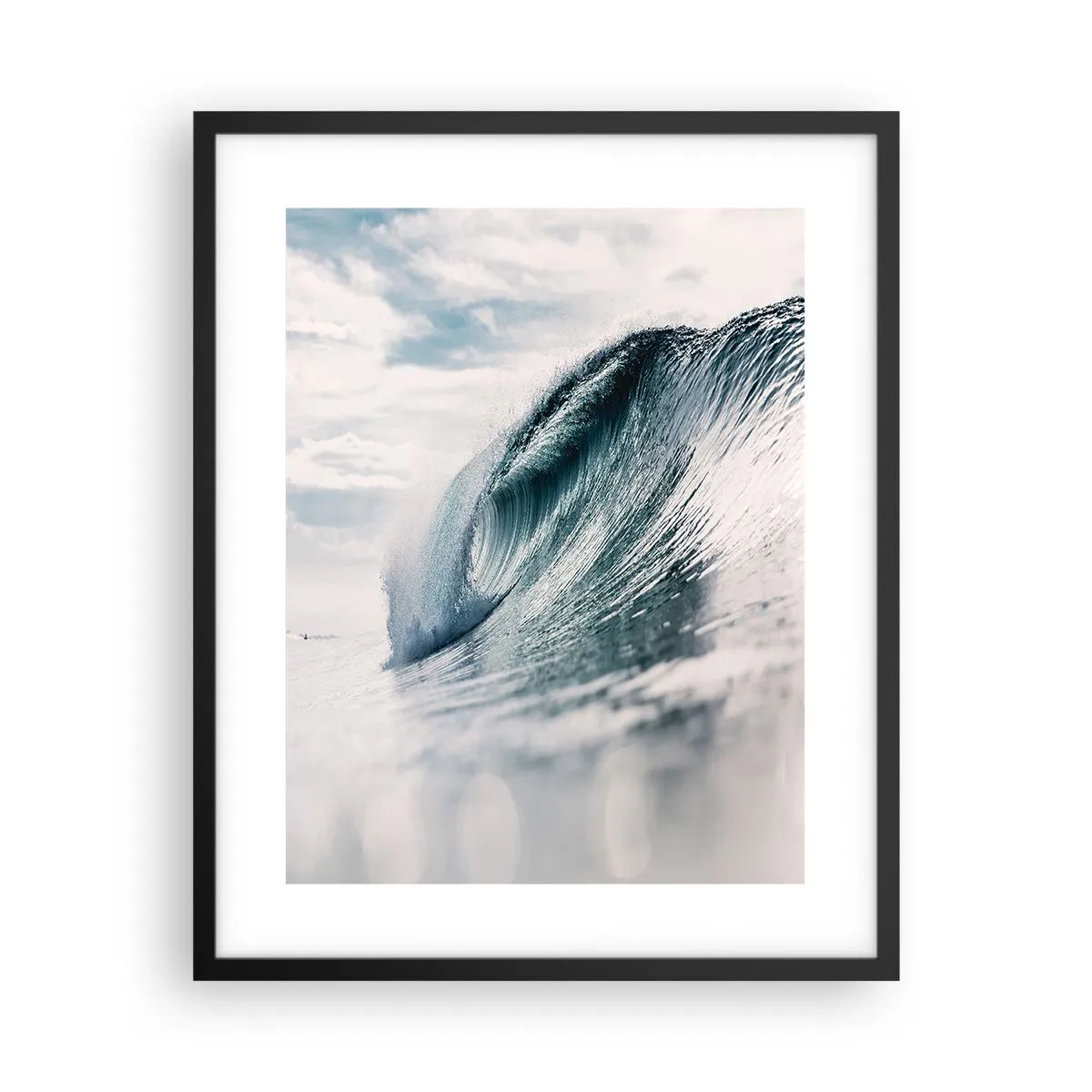 Affiche dans un cadre noir - Poster - Pic d'eau - 40x50 cm