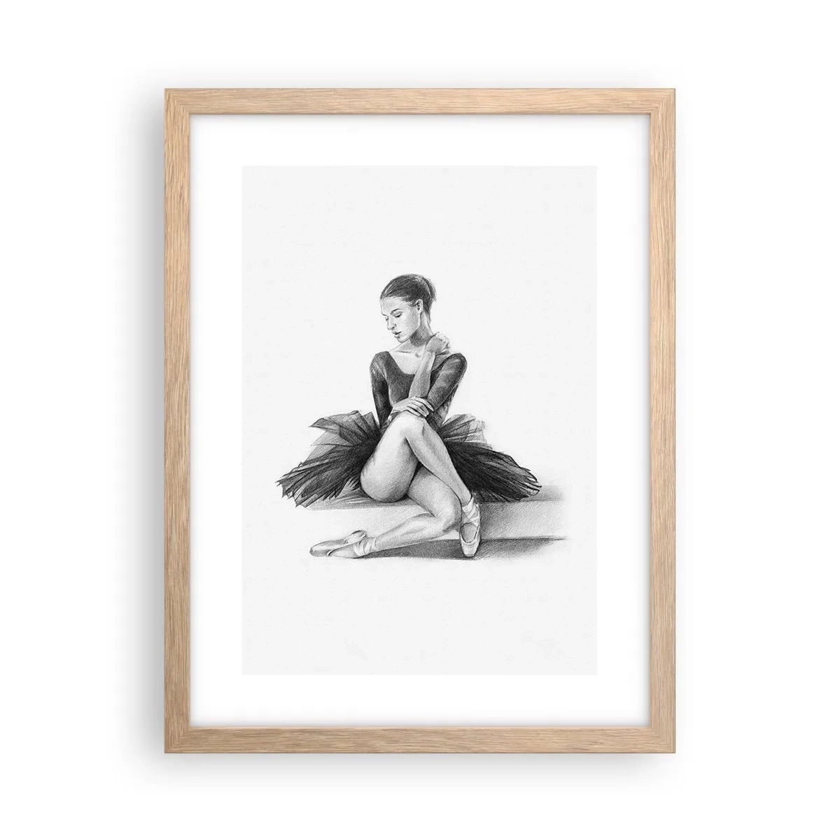 Affiche dans un chêne clair - Poster - Envoutée par la danse - 30x40 cm