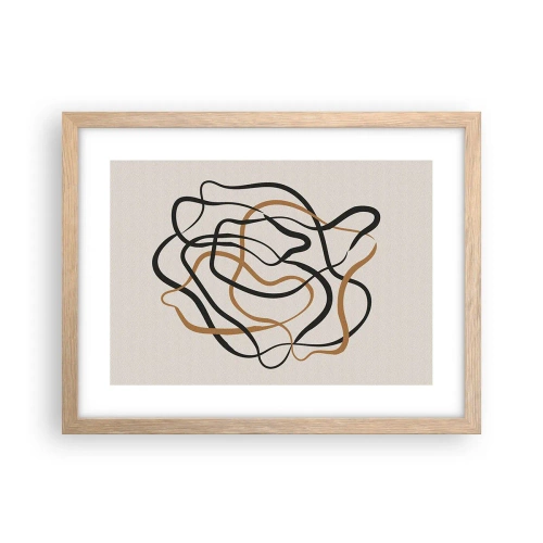 Affiche dans un chêne clair - Poster - Tout s'est mal déroulé - 40x30 cm